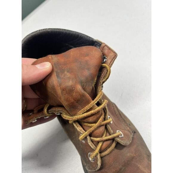 Redwing Womens Low Lace Up Western Vintage Leather Work Boot Size 7B main image 7